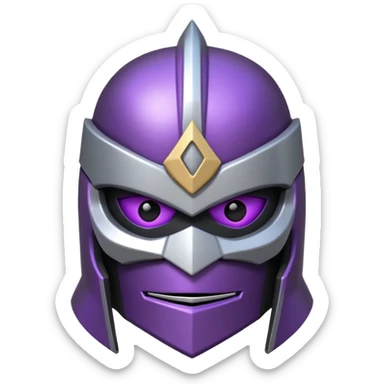 master shredder's helmet from teenage mutant ninja turtles sticker