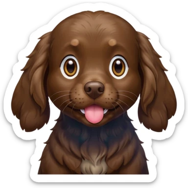 Boykin spaniel blowing kiss  sticker
