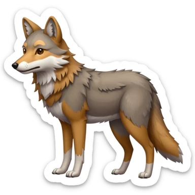 Coywolf (full body) sticker