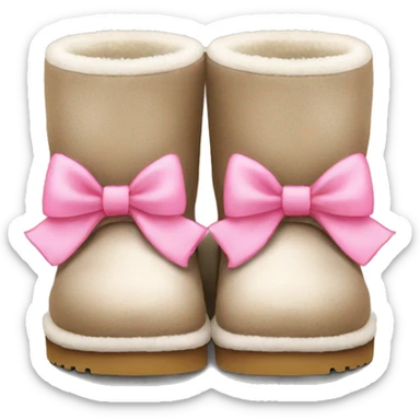 Uggs with pink bows sticker