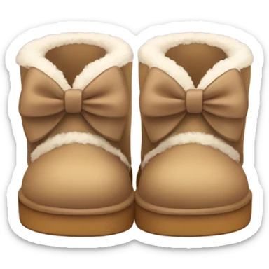 cute uggs with bows sticker