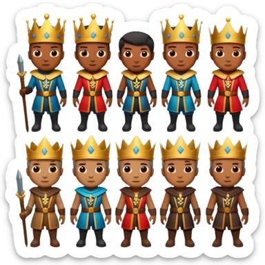 Characters based off of Kingshot the mobile game. sticker