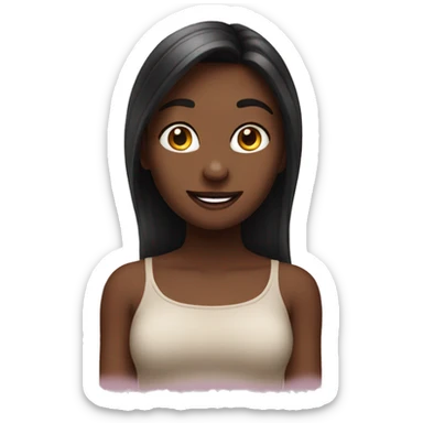 Girl flirting sticker