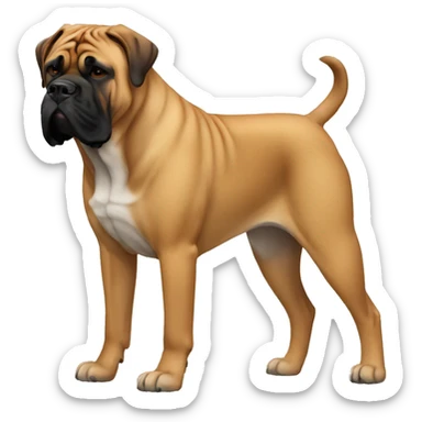 Bullmastiff Dog Breed Full Body sticker