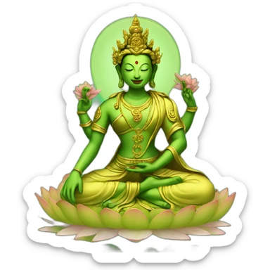 Green Tara sticker