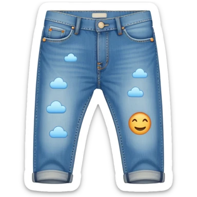 sky-blue jeans sticker