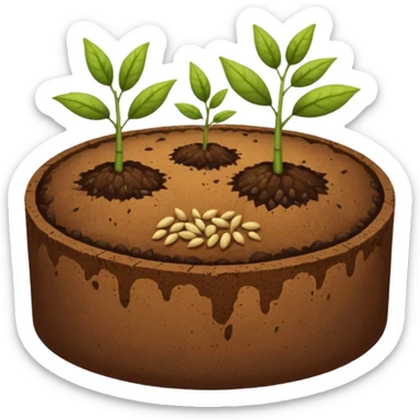 erde wird mit samen voll gemahct sticker