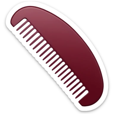 burgundy comb sticker