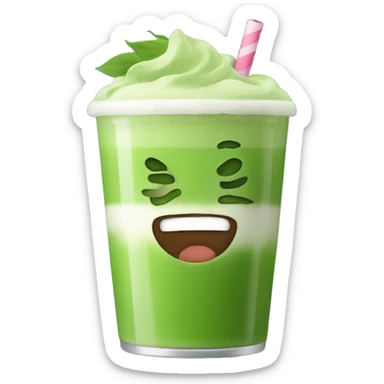 Matcha drink sticker