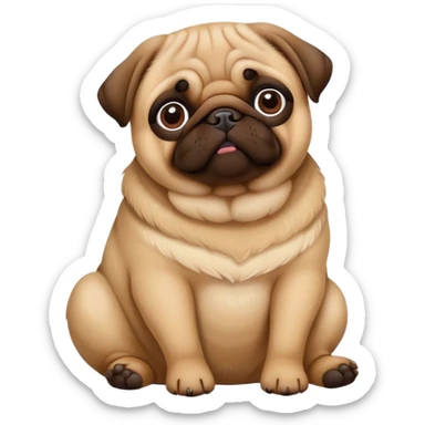 A potato pug sticker