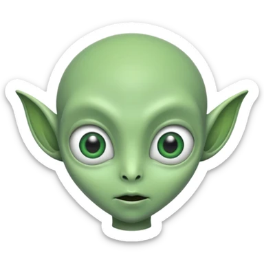 Echtes alien wie sie wirklich aussehen  sticker