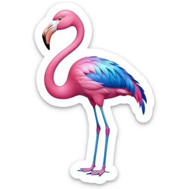 Blue Flamingo 🦩 sticker