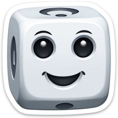 dice with 0 on every face sticker