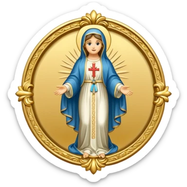 ave maria's emblem  sticker