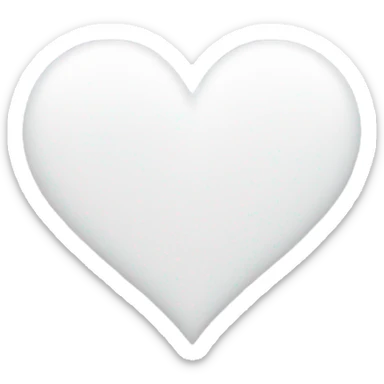 support heart white sticker