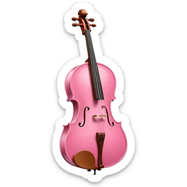 pink cello  sticker