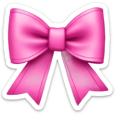 Pink bow with stars sticker