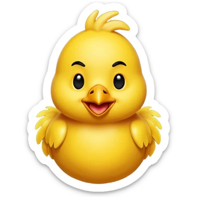 chicken 3d imoji transparen with with sticker