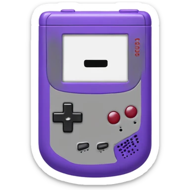 gameboy morada sticker
