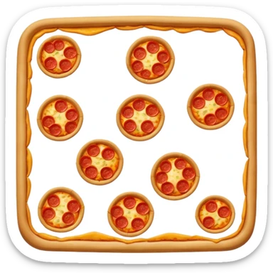 square pizza sticker