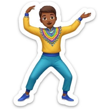 11 crea un emoji de una persona bailando caporal sticker