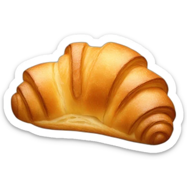 nibbling croissant sticker