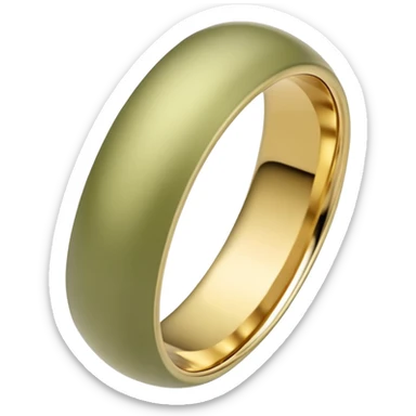 Pale olive wedding ring sticker