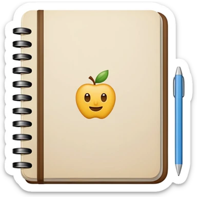 patterned notebook sticker