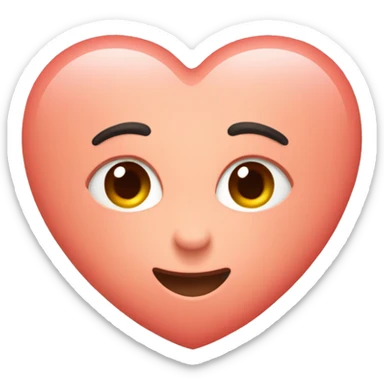 Somon color heart sticker