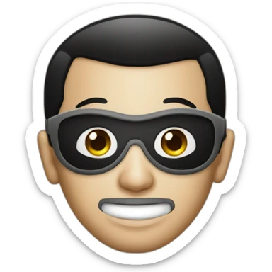 joko widodo with burglar mask sticker