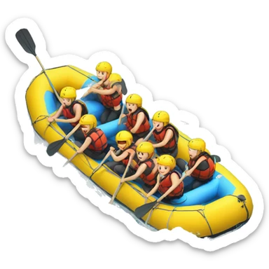rafting sticker