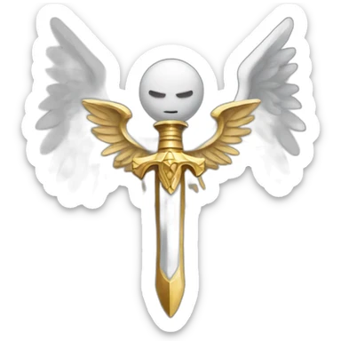 angelic weapon of absolute power sticker