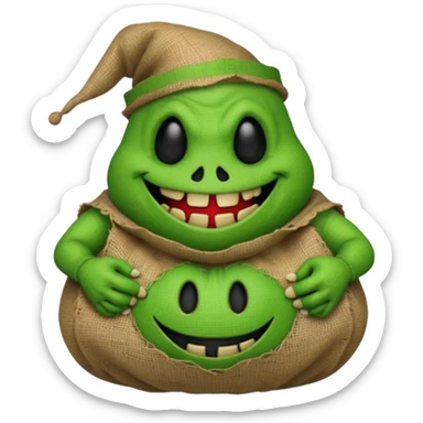 create Oogie boogie From nightmare before Christmas As Emojis that don’t already exists. sticker