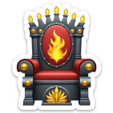 game of fire throne sticker