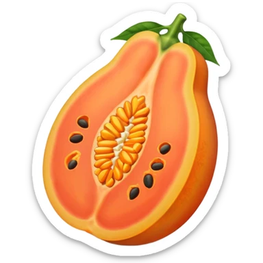 a full Papaya without any opening  sticker