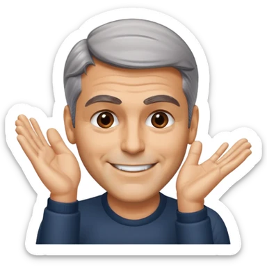 George clooney head slap sticker
