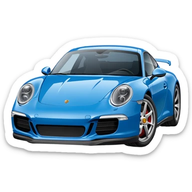 Porsche 911 bleue marine sticker