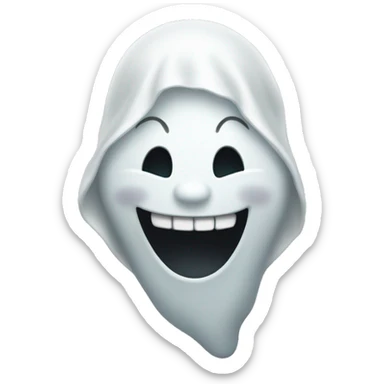 Ghost laughing sticker