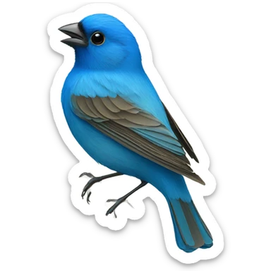 Indigo bunting sticker
