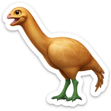 poultry leg with dinosaur sticker