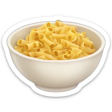 Kawaii bowl of pasta sticker
