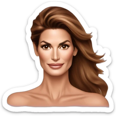 Cindy crawford with beauty mark sticker