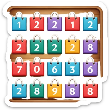 advent calendar sticker