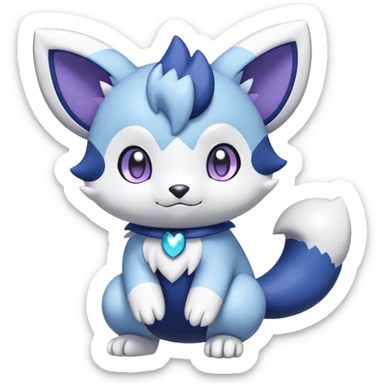 Shiny Espurr-Meowstic-Oshawott-Hybrid (Full body) sticker