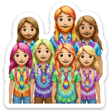hippies sticker