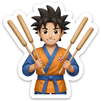 songoku drummer sticker