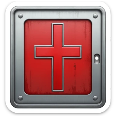 Cross mark elevator sticker