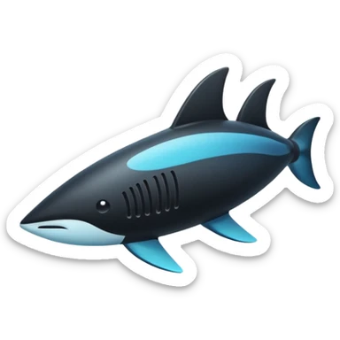 The underwater fin sticker