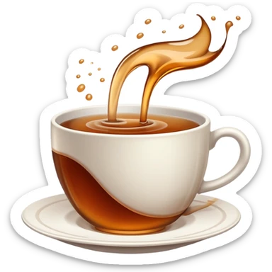 Spilling the tea  sticker