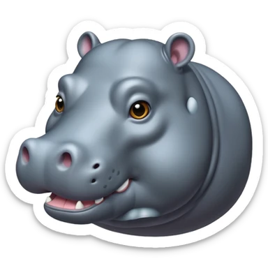 Hippopotamus sticker